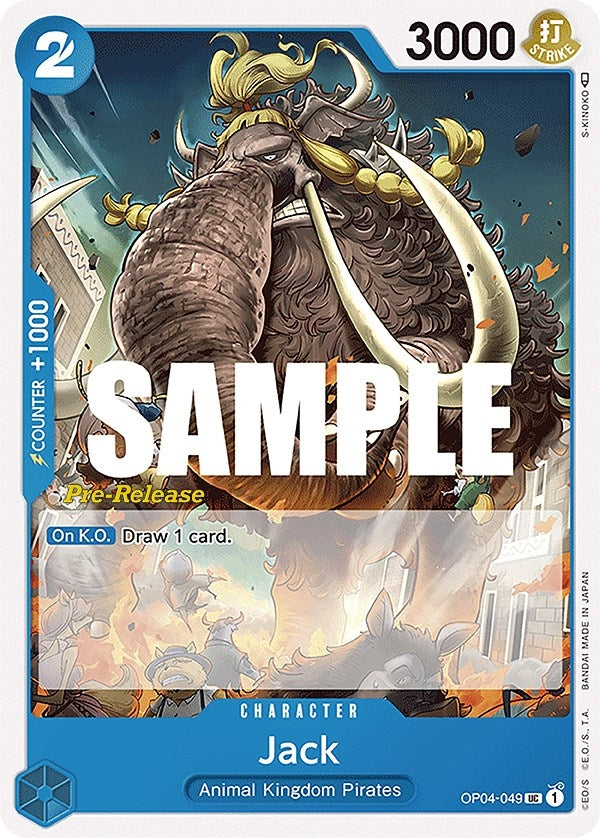 Image for Jack (Kingdoms of Intrigue Pre-Release Cards) (OP04-049) - One Piece Card Game
