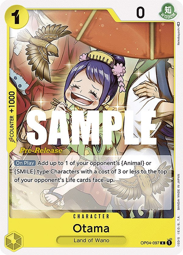 Image for Otama (Kingdoms of Intrigue Pre-Release Cards) (OP04-097) - One Piece Card Game