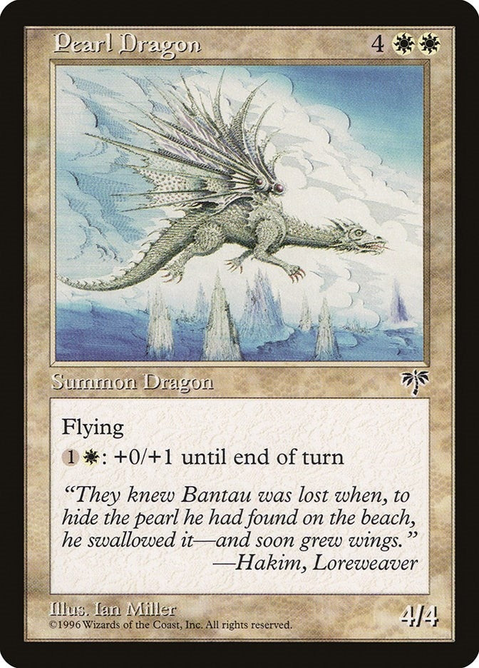 Image for Pearl Dragon (Mirage) - Magic: The Gathering