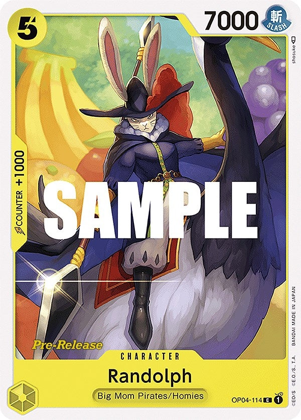 Image for Randolph (Kingdoms of Intrigue Pre-Release Cards) (OP04-114) - One Piece Card Game
