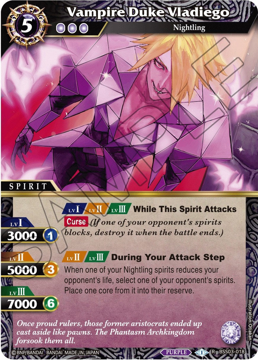 Image for Vampire Duke Vladiego (Aquatic Invaders) (BSS03-018) - Battle Spirits Saga
