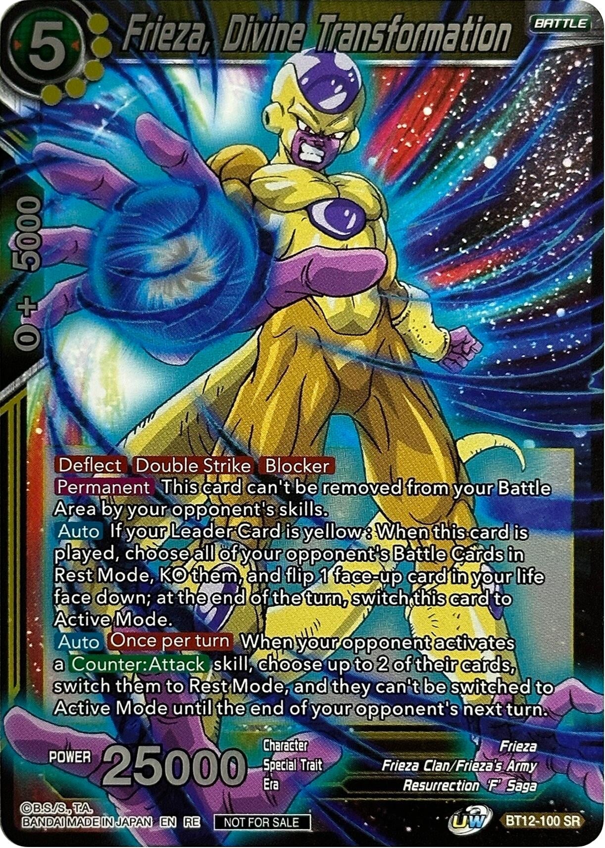 Image for Frieza, Divine Transformation (Championship Selection Pack 2023 Vol.3) (Tournament Promotion Cards) (BT12-100) - Dragon Ball Super: Masters