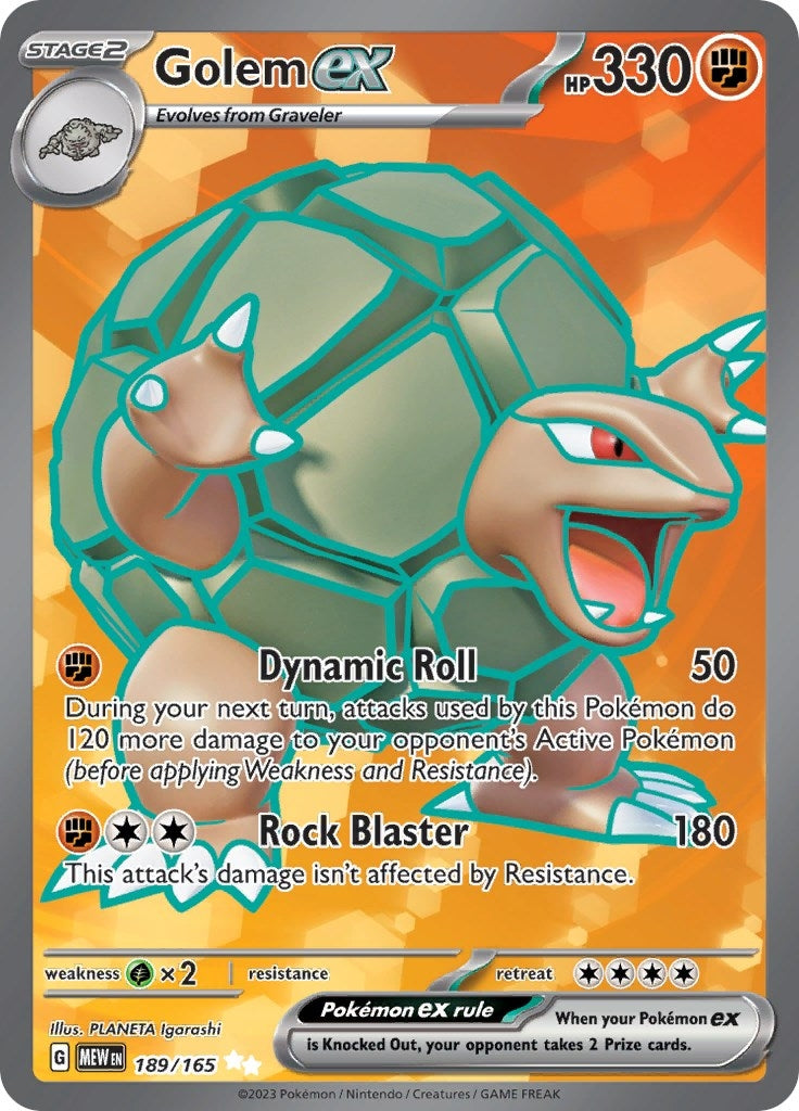 Image for Golem ex (SV: Scarlet & Violet 151) (189/165) - Pokemon