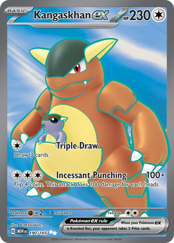 Image for Kangaskhan ex (SV: Scarlet & Violet 151) (190/165) - Pokemon
