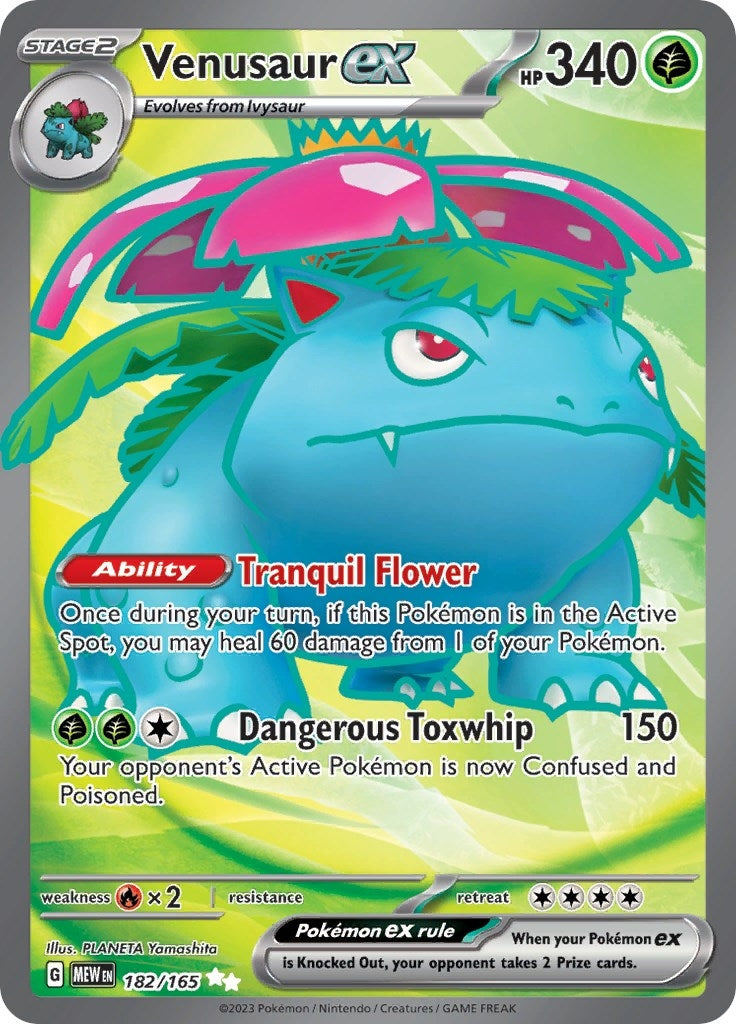 Image for Venusaur ex (SV: Scarlet & Violet 151) (182/165) - Pokemon