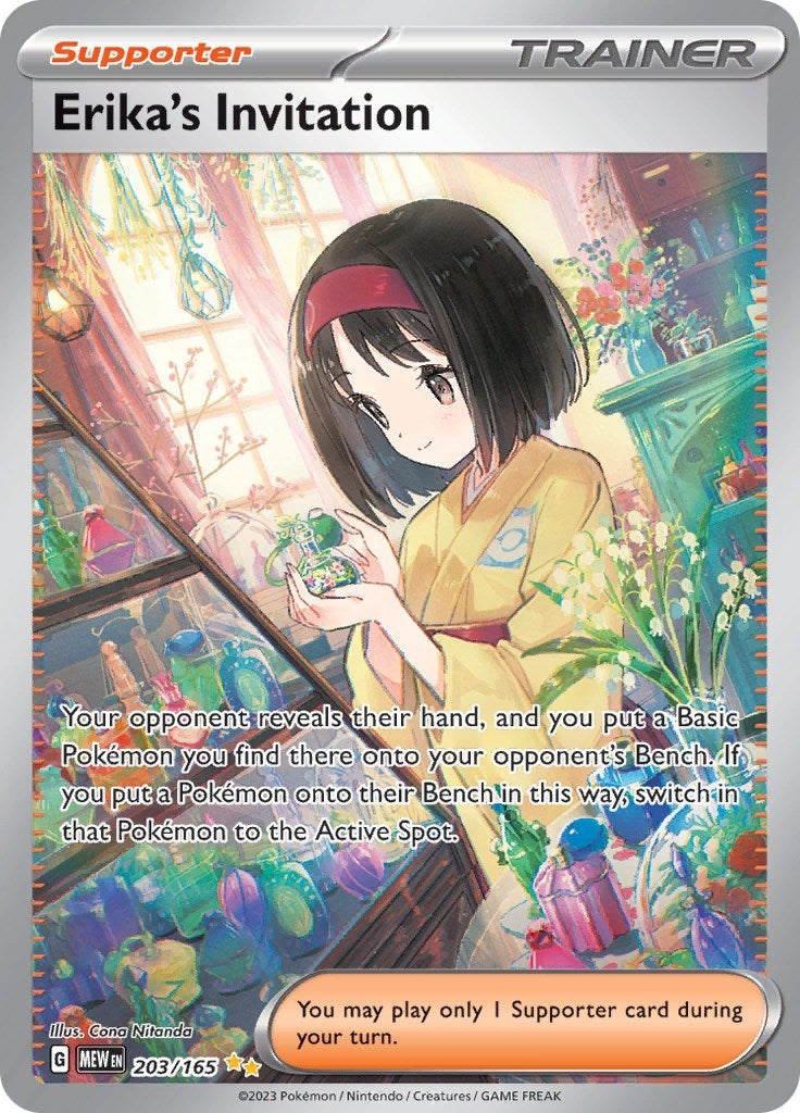 Image for Erika's Invitation (SV: Scarlet & Violet 151) (203/165) - Pokemon