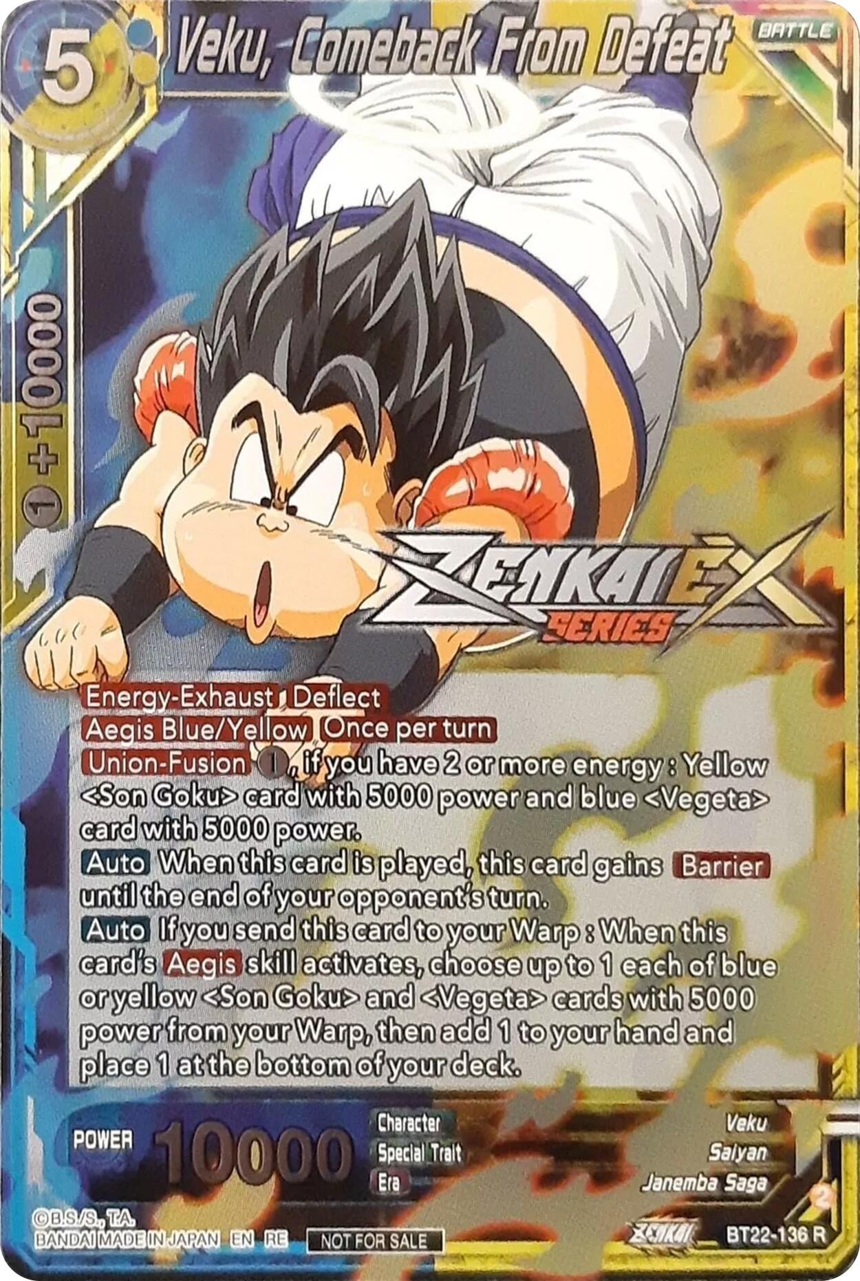 Image for Veku, Comeback From Defeat (Event Pack 13) (Tournament Promotion Cards) (BT22-136) - Dragon Ball Super: Masters