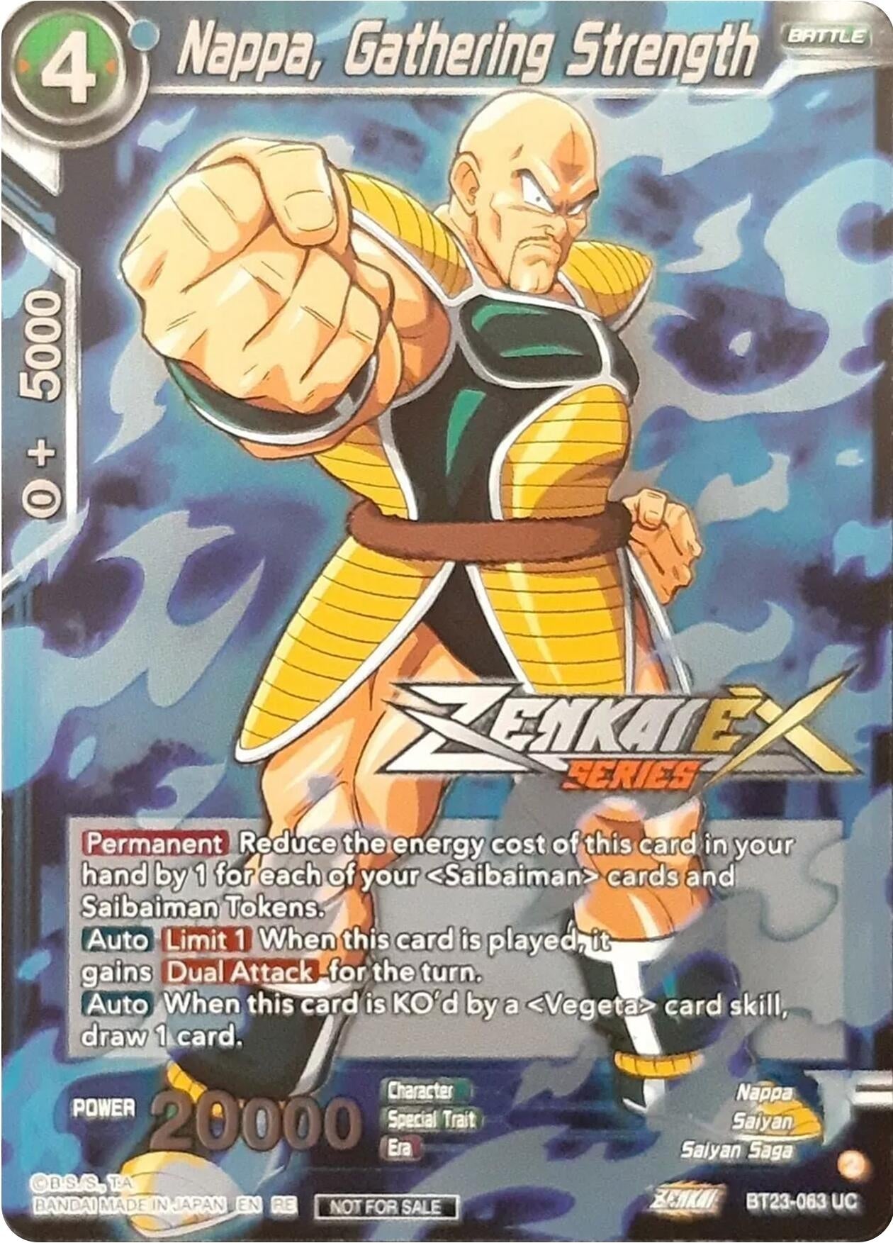 Image for Nappa, Gathering Strength (Event Pack 13) (Tournament Promotion Cards) (BT23-063) - Dragon Ball Super: Masters