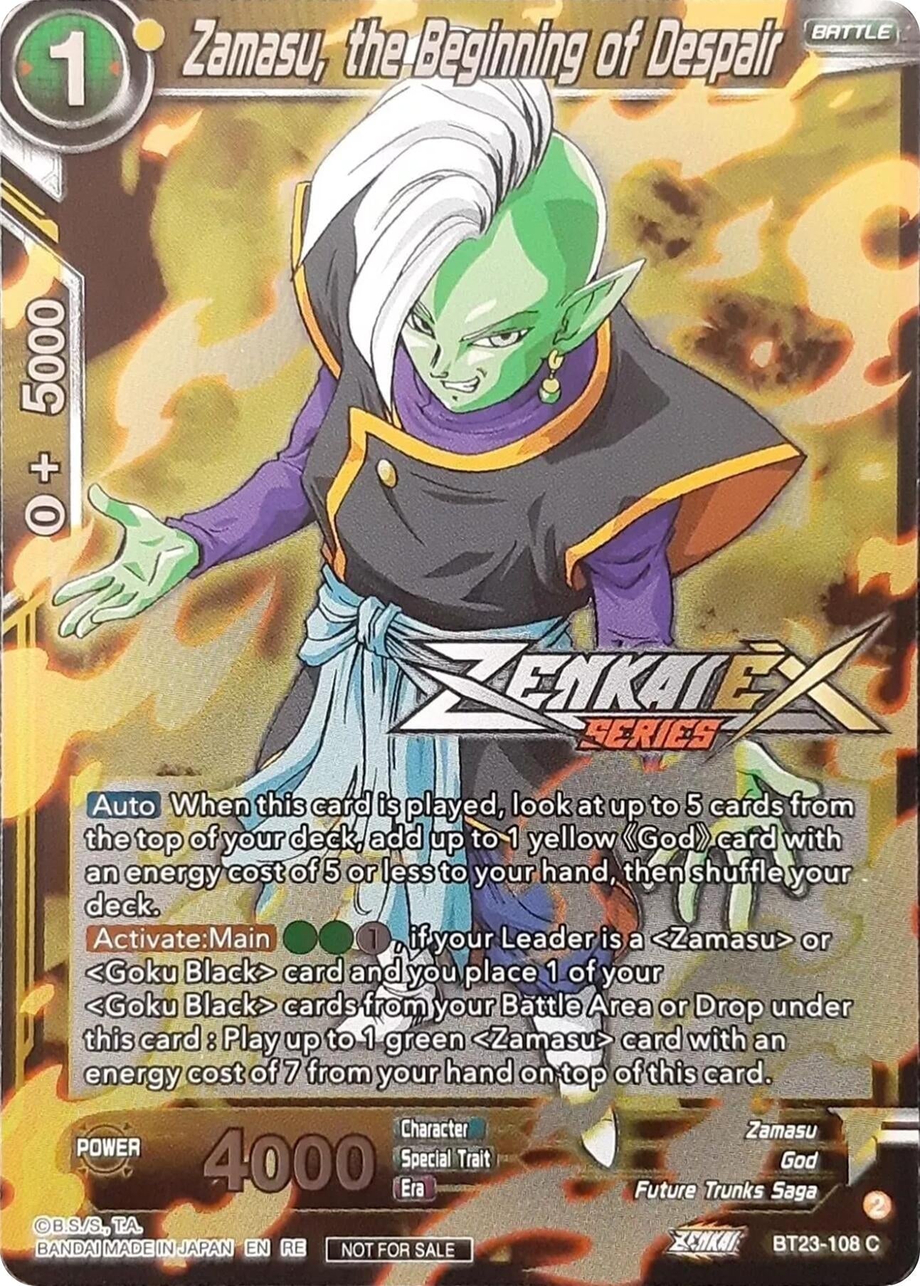 Image for Zamasu, the Beginning of Despair (Event Pack 13) (Tournament Promotion Cards) - Dragon Ball Super: Masters