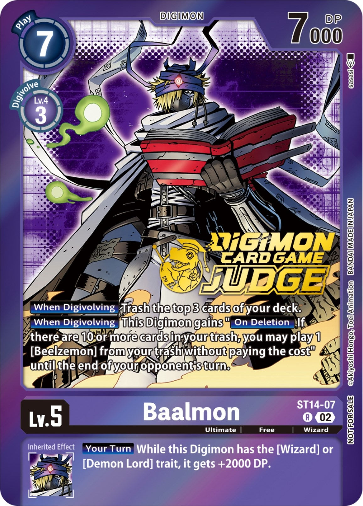 Image for Baalmon - ST14-07 (Judge Pack 4) (ST-14) (ST14-07 R) - Digimon Card Game
