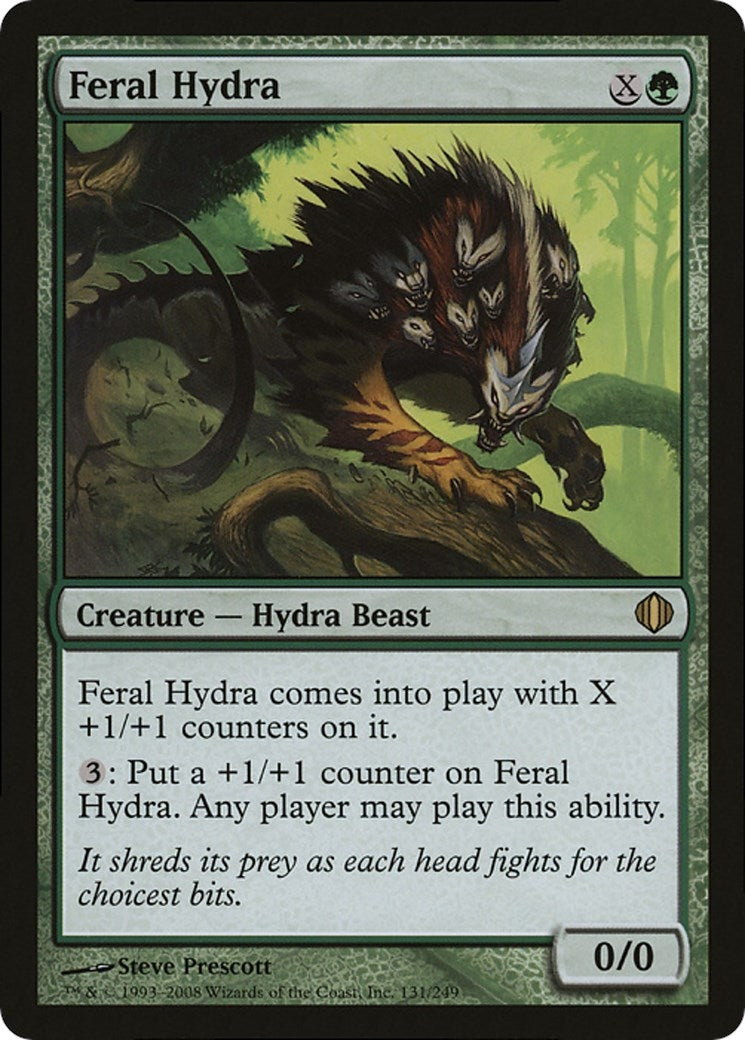 Image for Feral Hydra (Magic Player Rewards 2009) (Oversize Cards) (131) - Magic: The Gathering