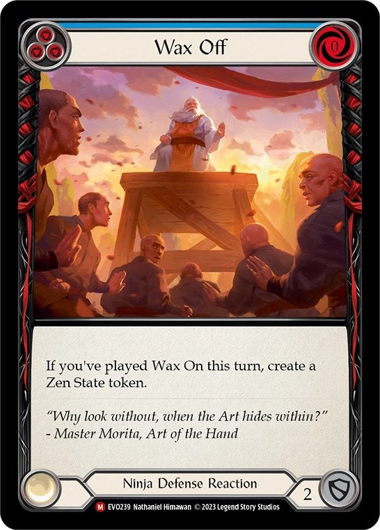 Image for Wax Off (Bright Lights) (EVO239) - Flesh and Blood TCG