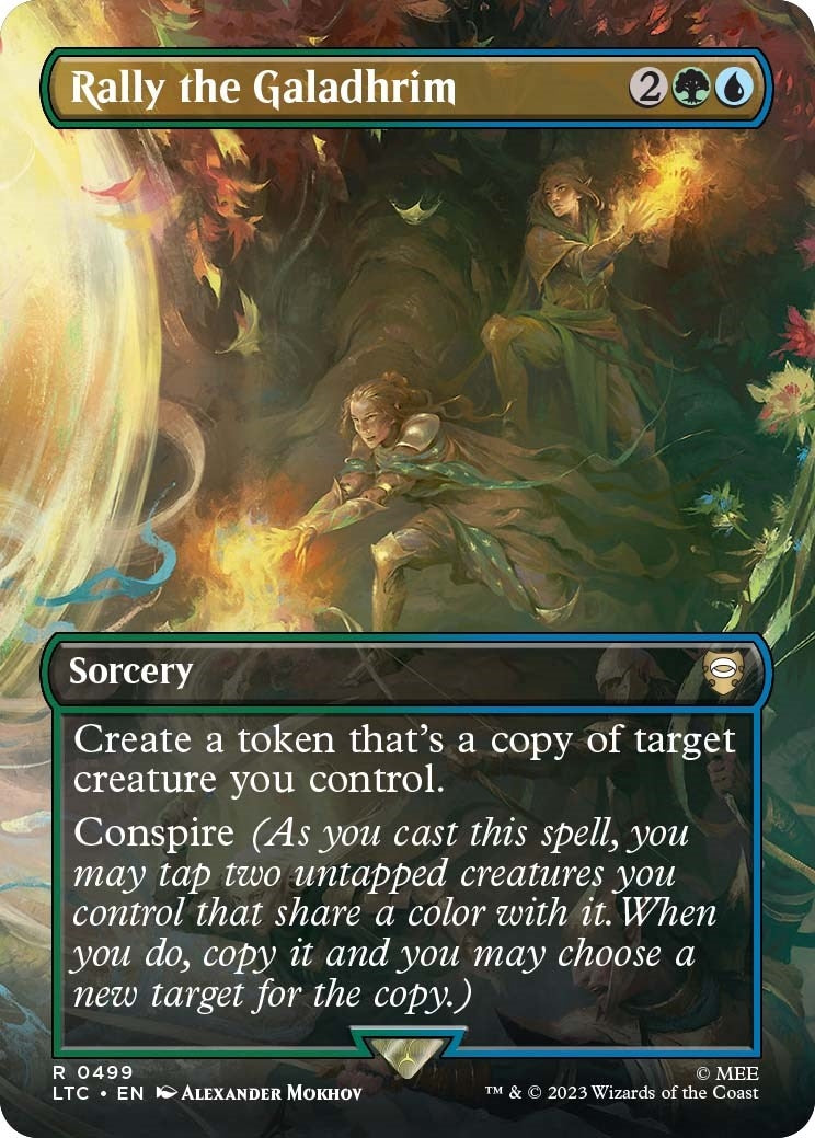 Image for Rally the Galadhrim (Borderless) (Commander: The Lord of the Rings: Tales of Middle-earth) (499) - Magic: The Gathering