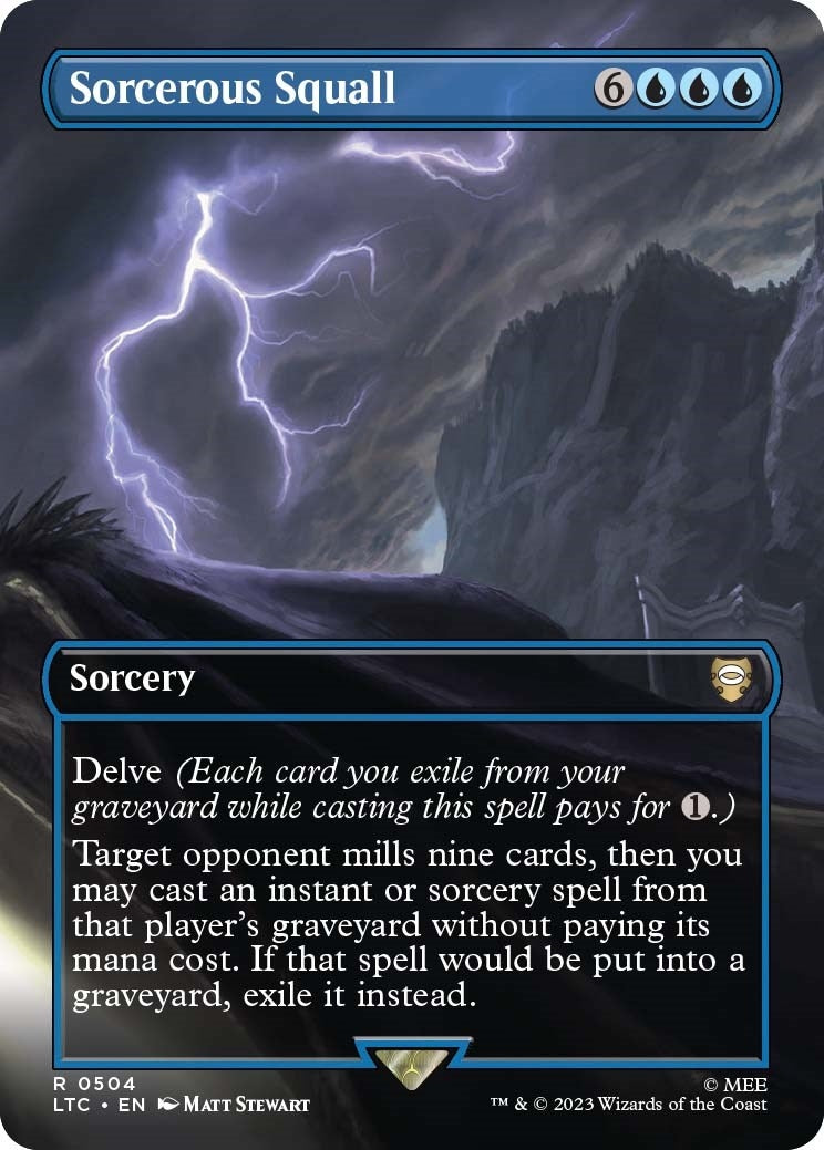 Image for Sorcerous Squall (Borderless) (Commander: The Lord of the Rings: Tales of Middle-earth) (504) - Magic: The Gathering