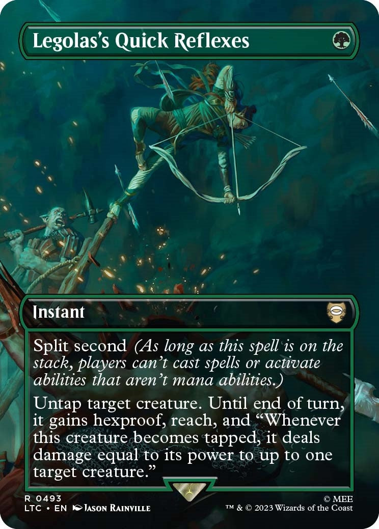 Image for Legolas's Quick Reflexes (Borderless) (Commander: The Lord of the Rings: Tales of Middle-earth) (493) - Magic: The Gathering