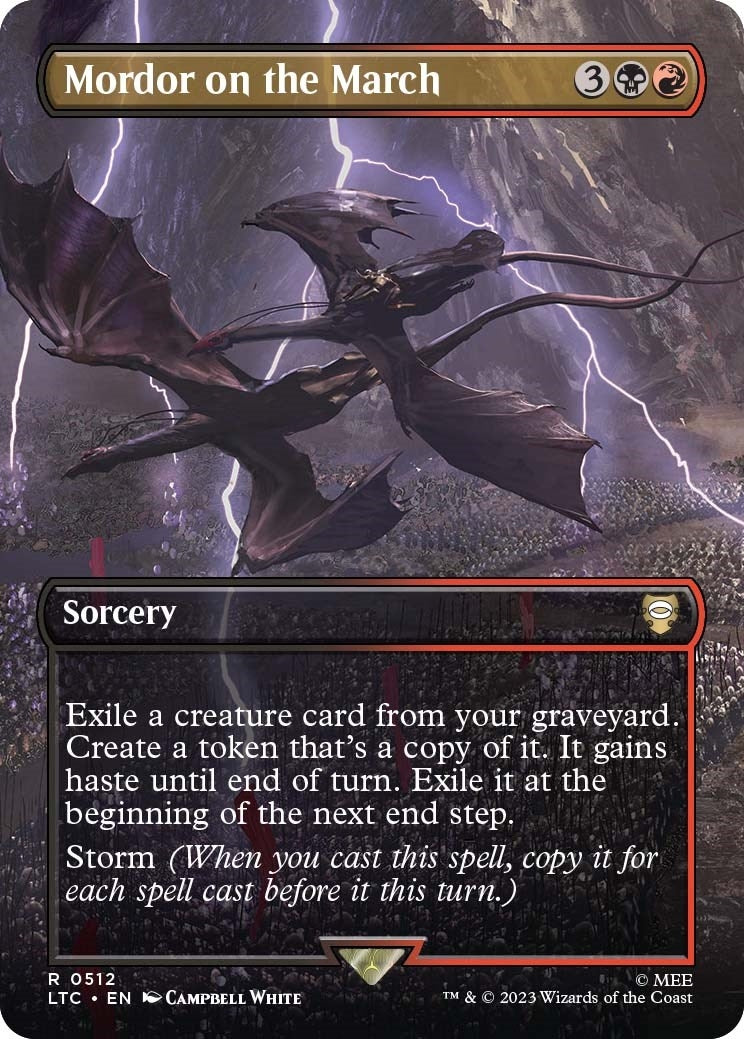 Image for Mordor on the March (Borderless) (Commander: The Lord of the Rings: Tales of Middle-earth) (512) - Magic: The Gathering