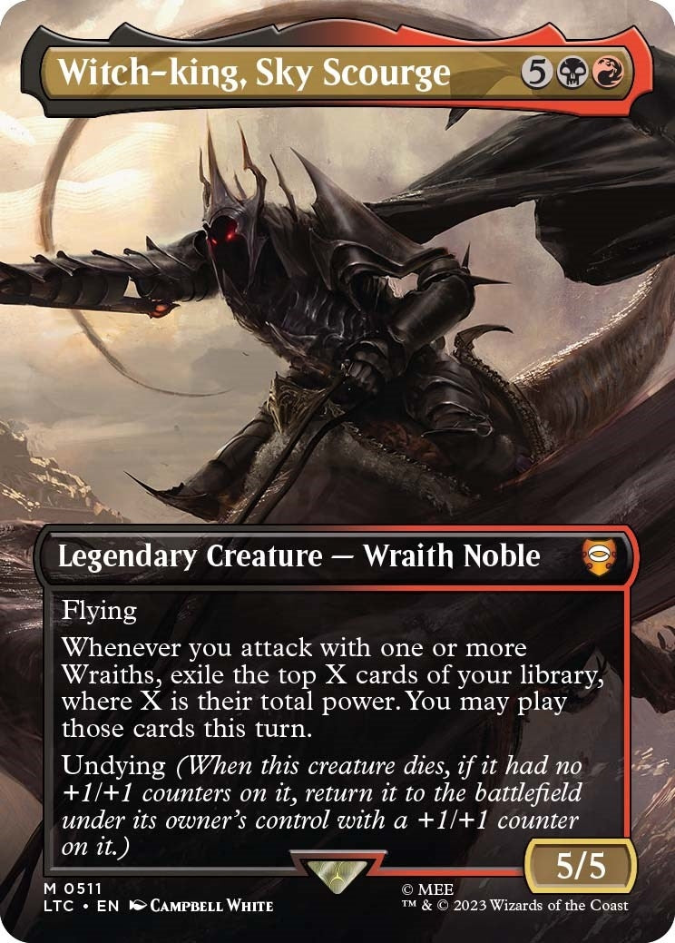 Image for Witch-king, Sky Scourge (Borderless) (Commander: The Lord of the Rings: Tales of Middle-earth) (511) - Magic: The Gathering