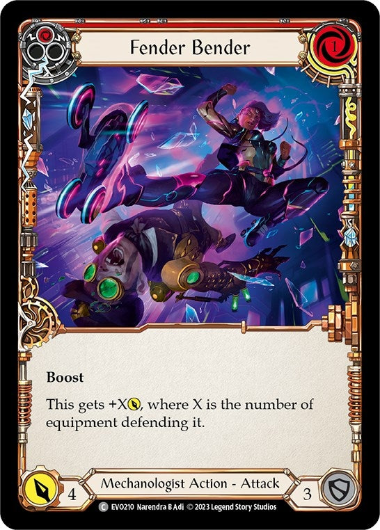 Image for Fender Bender (Red) (Bright Lights) (EVO210) - Flesh and Blood TCG