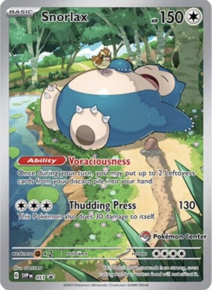 Image for Snorlax - 051 (Pokemon Center Exclusive) (SV: Scarlet & Violet Promo Cards) (051) - Pokemon