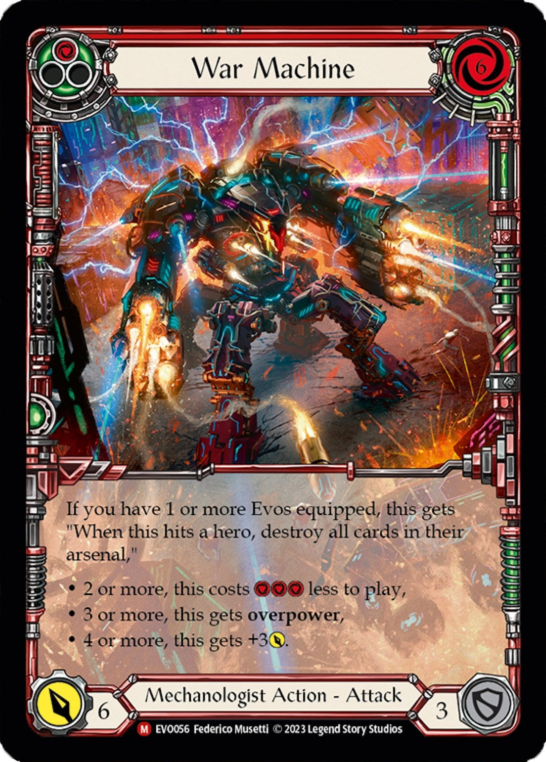 Image for War Machine (Extended Art) (Bright Lights) (EVO056) - Flesh and Blood TCG