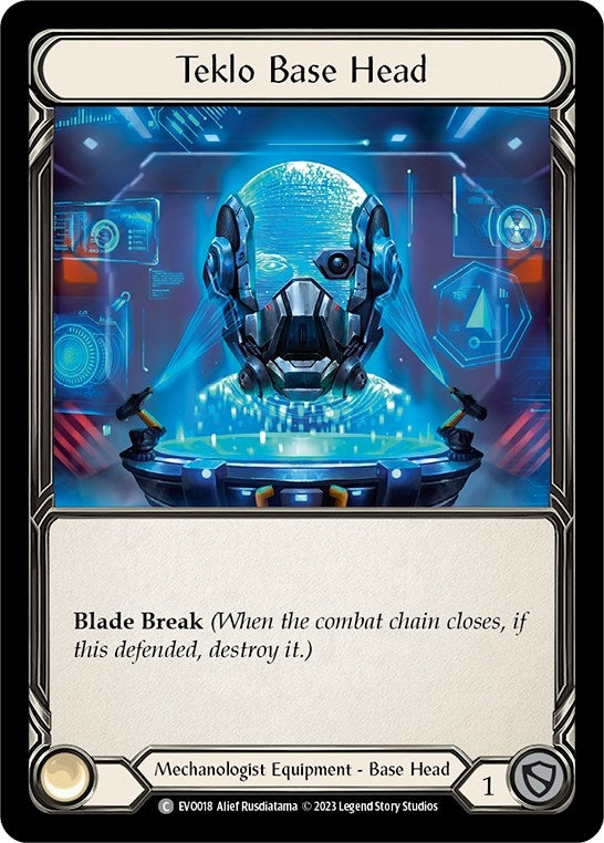 Image for Teklo Base Head (Bright Lights) (EVO018) - Flesh and Blood TCG