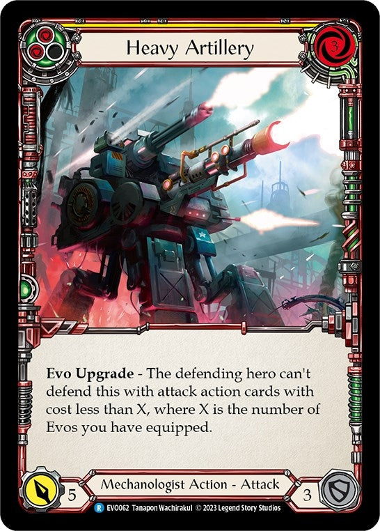 Image for Heavy Artillery (Yellow) (Bright Lights) (EVO062) - Flesh and Blood TCG