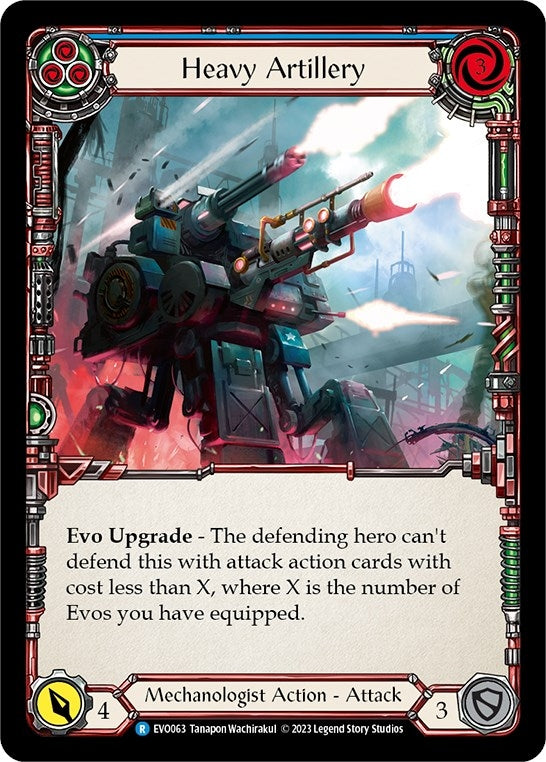 Image for Heavy Artillery (Blue) (Bright Lights) (EVO063) - Flesh and Blood TCG
