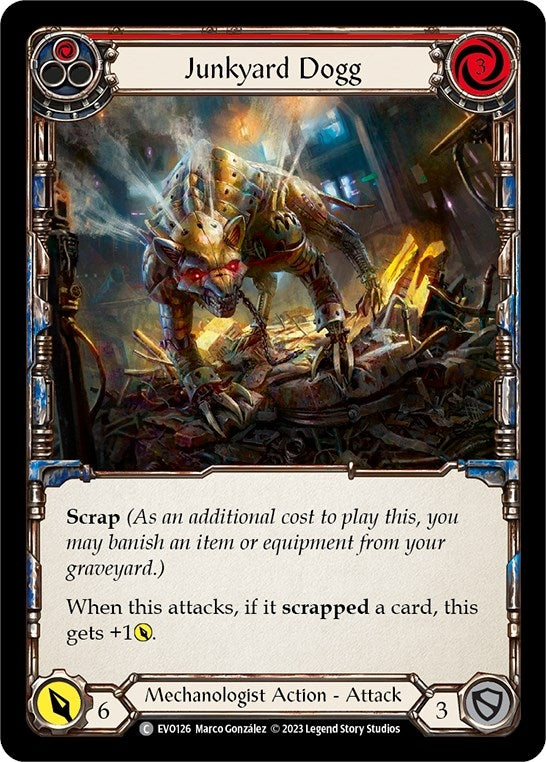 Image for Junkyard Dogg (Red) (Bright Lights) (EVO126) - Flesh and Blood TCG