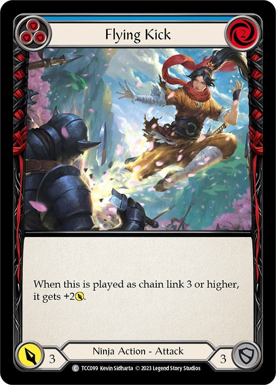Image for Flying Kick (Blue) (Round the Table: TCCxLSS) (TCC099) - Flesh and Blood TCG