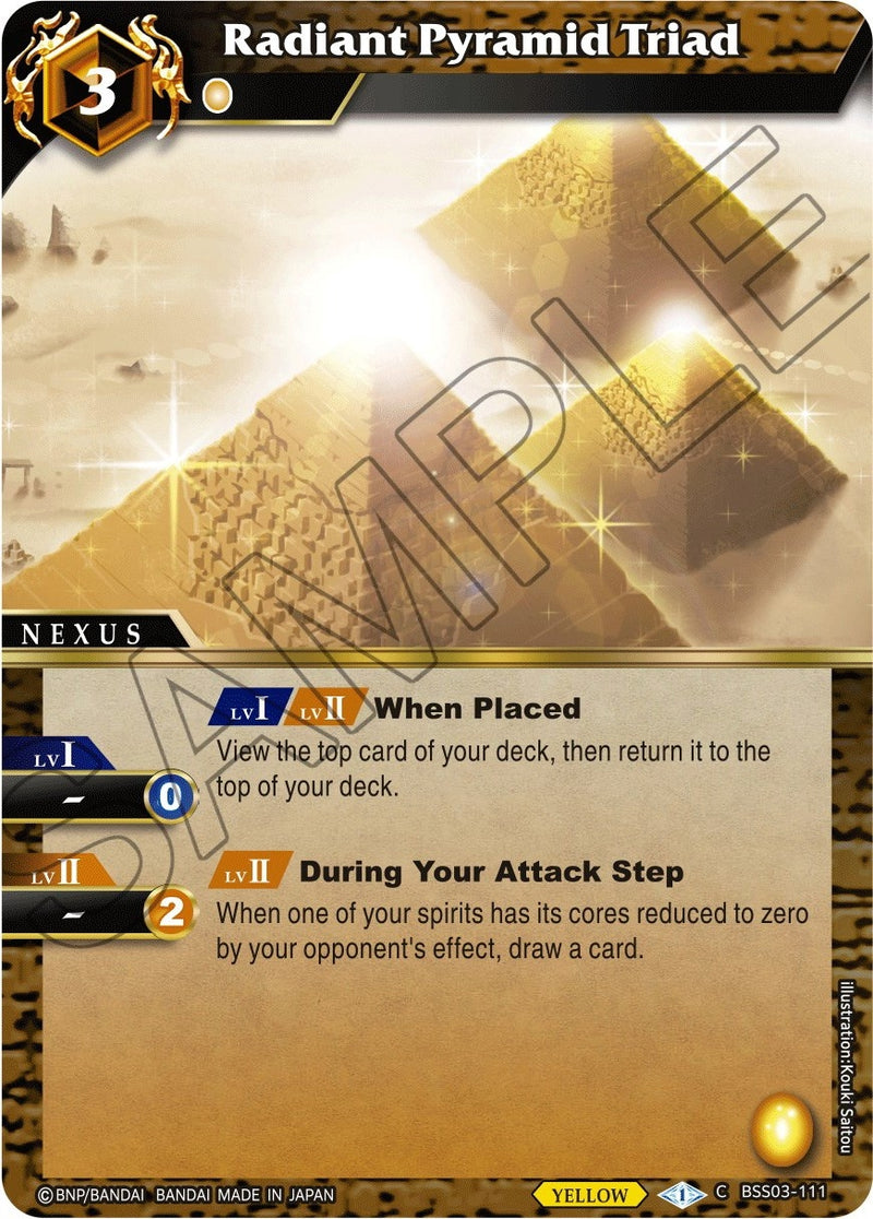 Image for Radiant Pyramid Triad (Aquatic Invaders) (BSS03-111) - Battle Spirits Saga