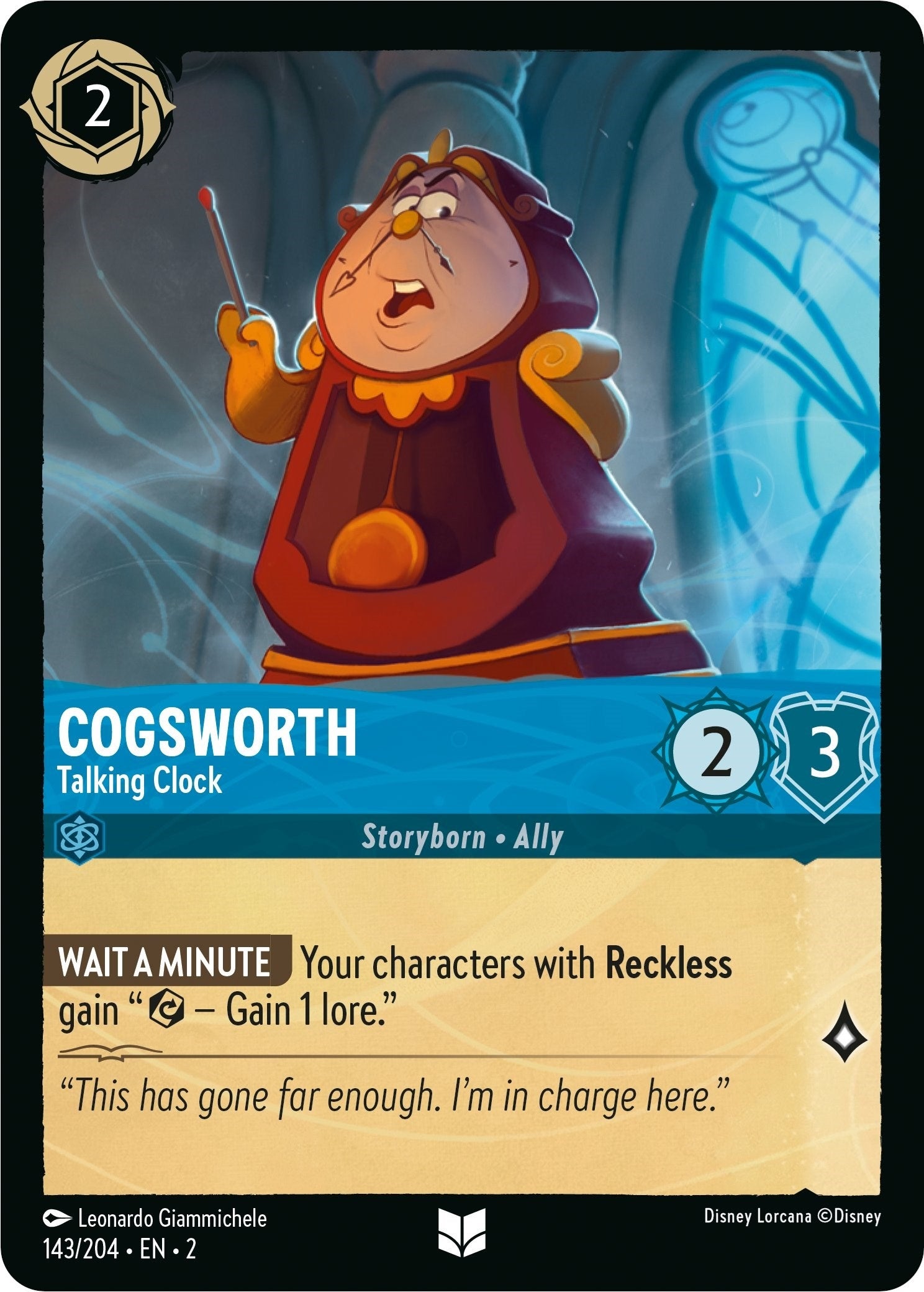 Image for Cogsworth - Talking Clock (2) (143)