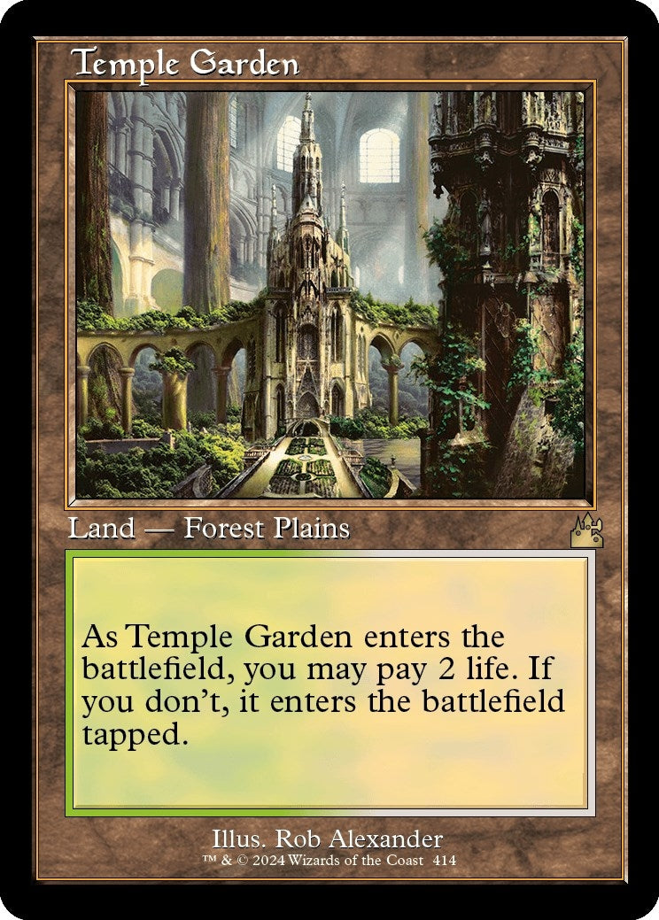 Image for Temple Garden (Retro Frame) (Ravnica Remastered) (414) - Magic: The Gathering