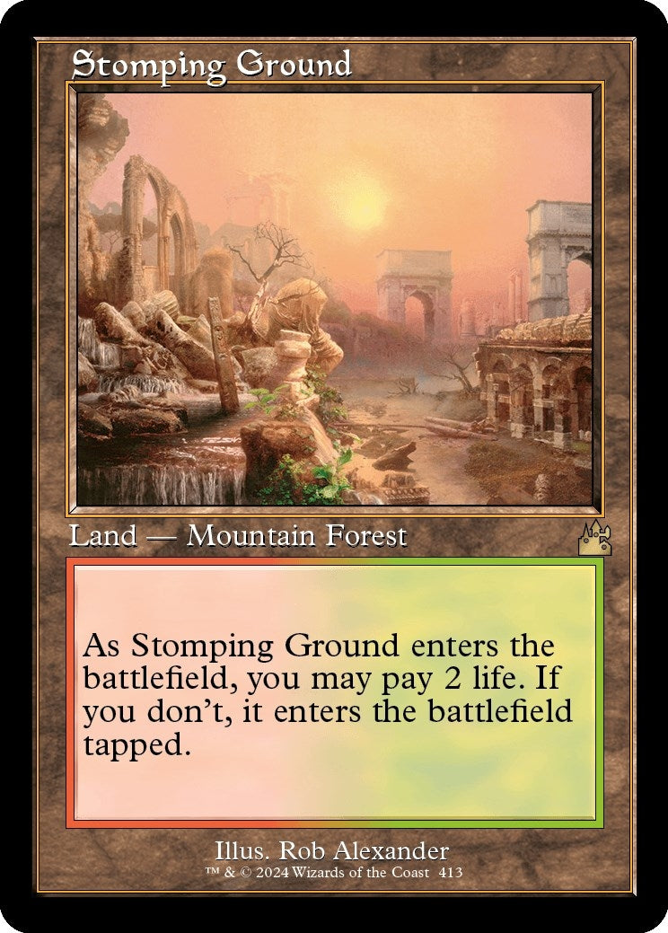 Image for Stomping Ground (Retro Frame) (Ravnica Remastered) (413) - Magic: The Gathering
