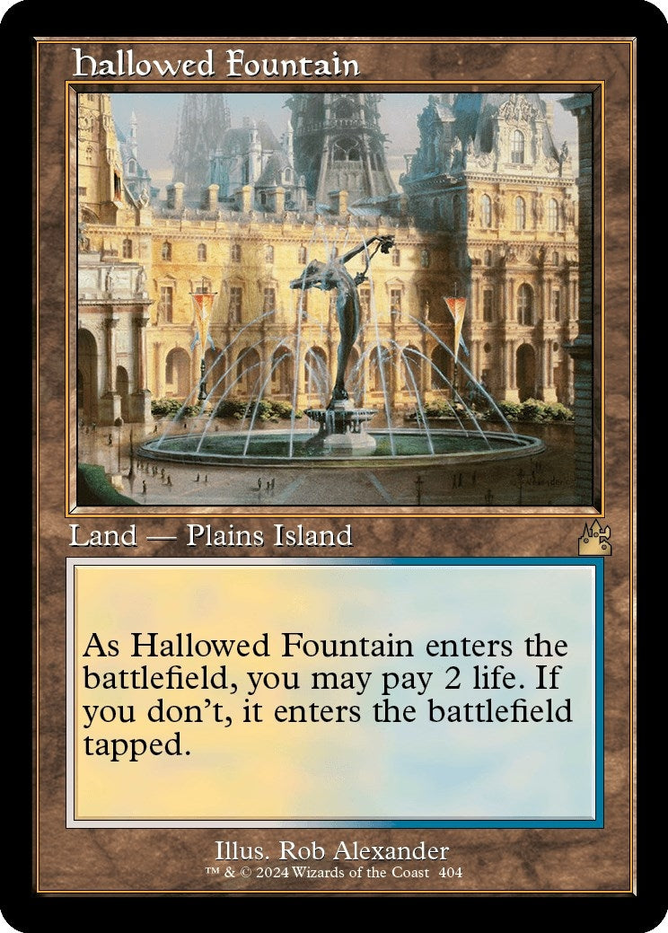 Image for Hallowed Fountain (Retro Frame) (Ravnica Remastered) (404) - Magic: The Gathering