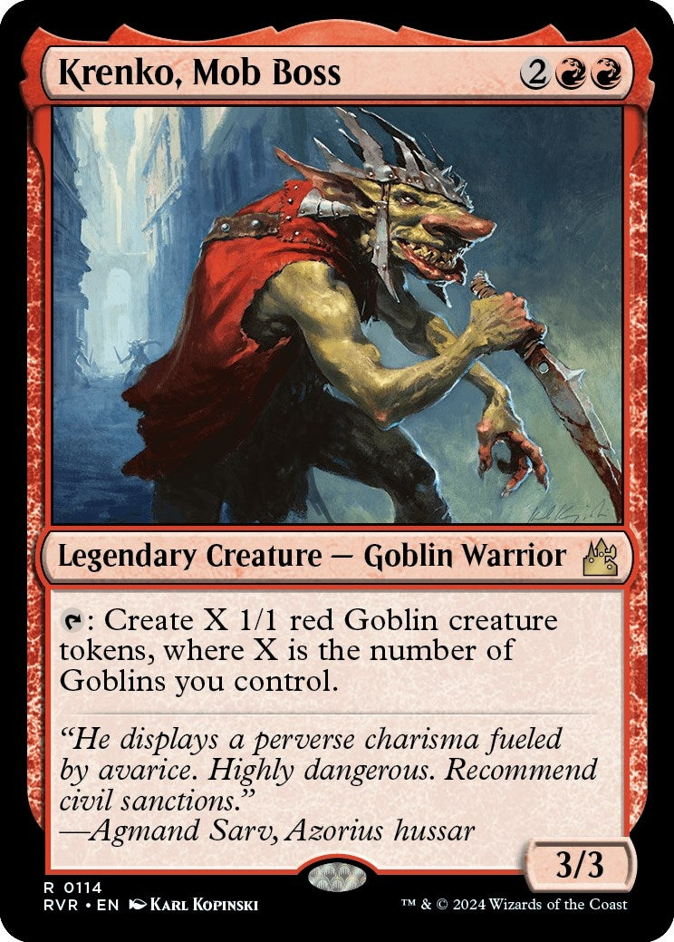 Image for Krenko, Mob Boss (Ravnica Remastered) (114) - Magic: The Gathering