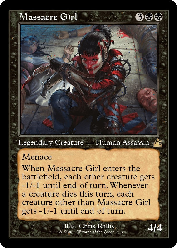 Image for Massacre Girl (Retro Frame) (Ravnica Remastered) (328) - Magic: The Gathering