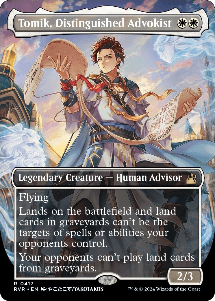 Image for Tomik, Distinguished Advokist (Anime Borderless) (Ravnica Remastered) (417) - Magic: The Gathering