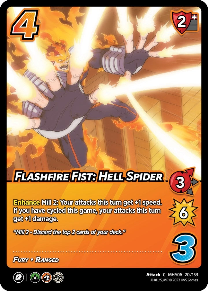 Image for Flashfire Fist: Hell Spider (UniVersus: My Hero Academia: Jet Burn) (20/153) - UniVersus
