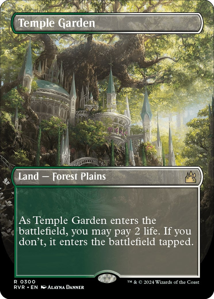 Image for Temple Garden (Borderless) (Ravnica Remastered) (300) - Magic: The Gathering