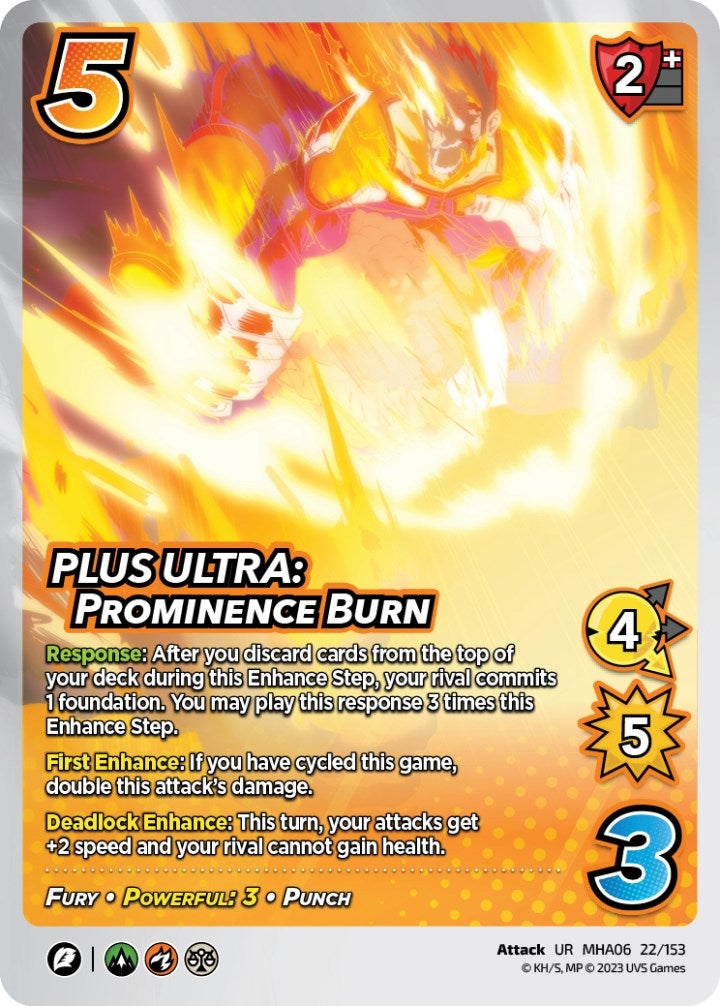 Image for PLUS ULTRA: Prominence Burn (UniVersus: My Hero Academia: Jet Burn) (22/153) - UniVersus