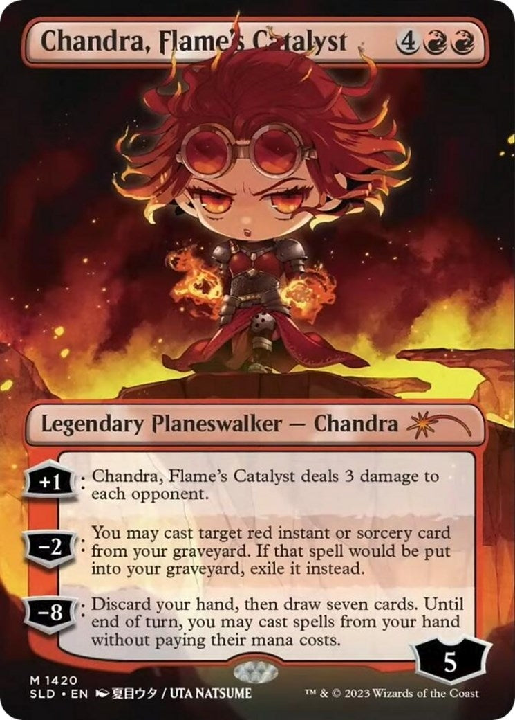 Image for Chandra, Flame's Catalyst (Rainbow Foil) (Secret Lair Drop Series) (1420) - Magic: The Gathering