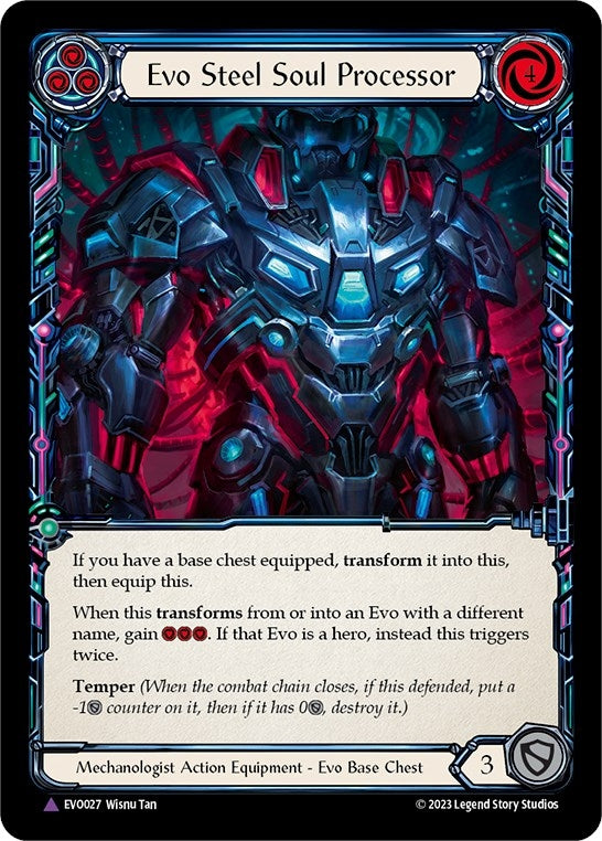 Image for Evo Steel Soul Processor (Marvel) (Bright Lights) (EVO027) - Flesh and Blood TCG