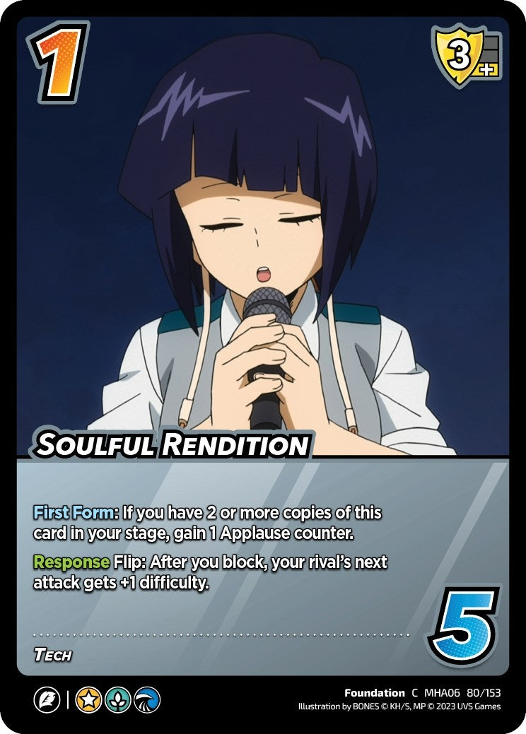 Image for Soulful Rendition (UniVersus: My Hero Academia: Jet Burn) (80/153) - UniVersus