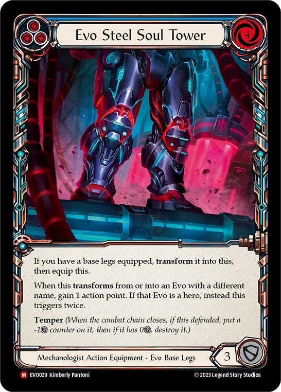 Image for Evo Steel Soul Tower (Bright Lights) (EVO029) - Flesh and Blood TCG