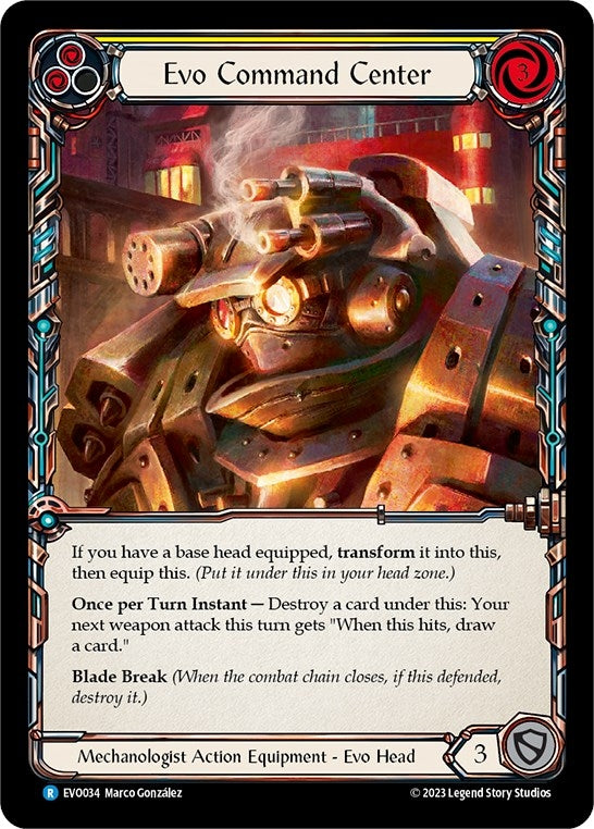 Image for Evo Command Center (Bright Lights) (EVO034) - Flesh and Blood TCG