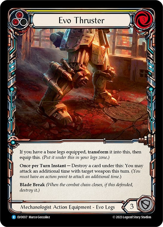 Image for Evo Thruster (Bright Lights) (EVO037) - Flesh and Blood TCG