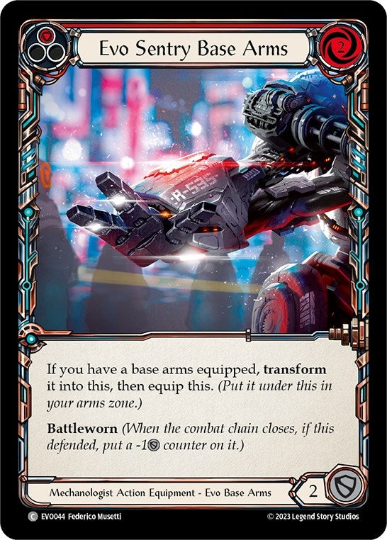 Image for Evo Sentry Base Arms (Bright Lights) (EVO044) - Flesh and Blood TCG