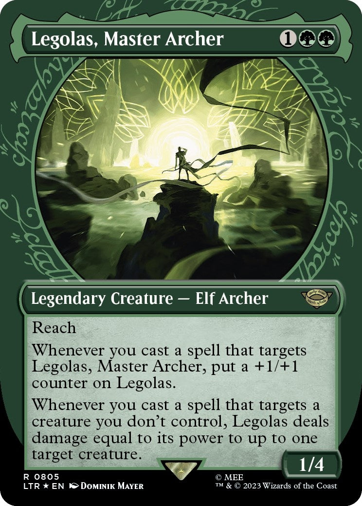 Image for Legolas, Master Archer (Showcase) (Surge Foil) (Universes Beyond: The Lord of the Rings: Tales of Middle-earth) (805) - Magic: The Gathering