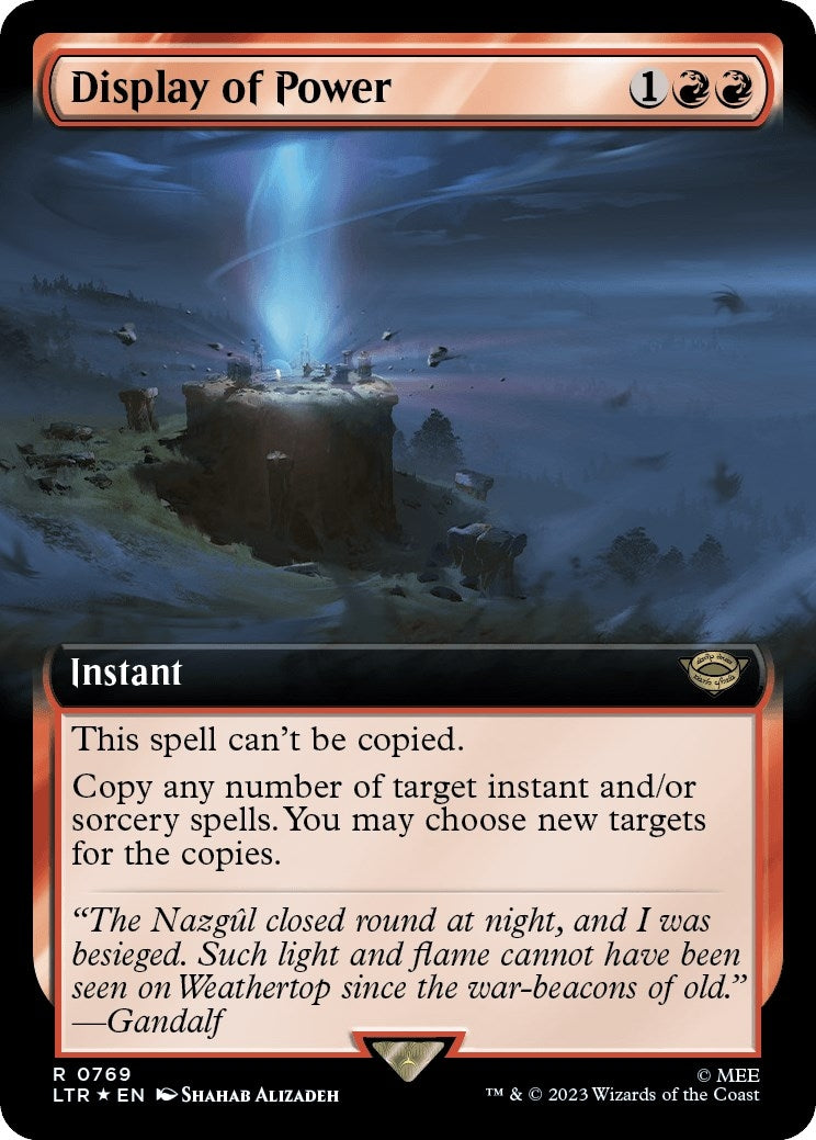 Image for Display of Power (Extended Art) (Surge Foil) (Universes Beyond: The Lord of the Rings: Tales of Middle-earth) (769) - Magic: The Gathering