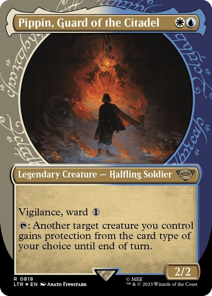 Image for Pippin, Guard of the Citadel (Showcase) (Surge Foil) (Universes Beyond: The Lord of the Rings: Tales of Middle-earth) (818) - Magic: The Gathering